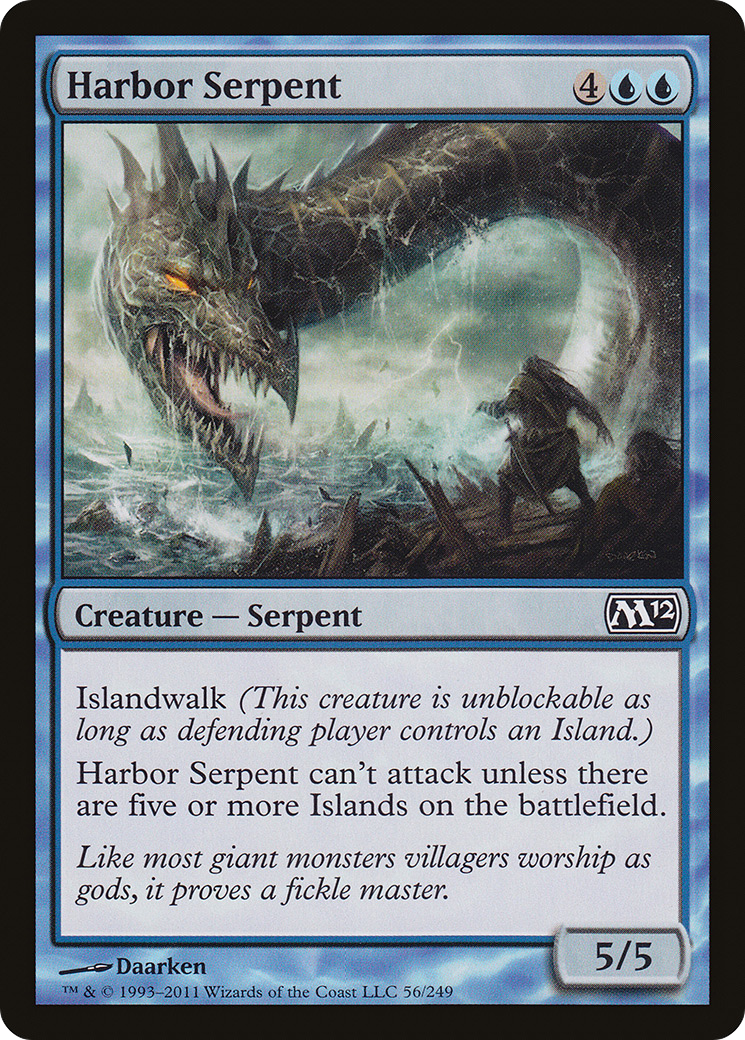 Harbor Serpent (M12-056) - Magic 2012 Foil