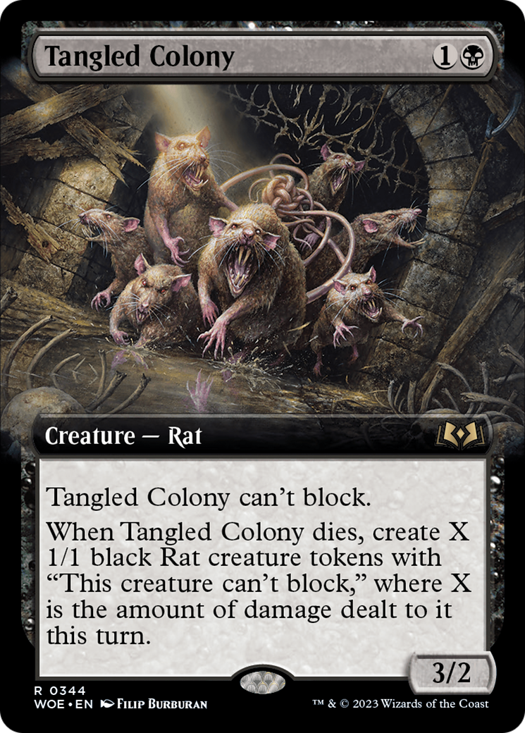 Tangled Colony (WOE-344) - Wilds of Eldraine: (Extended Art)