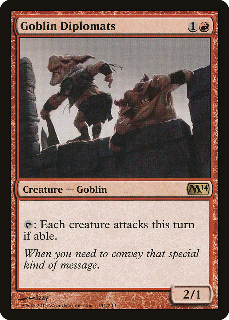 Goblin Diplomats (M14-141) - Magic 2014 Foil