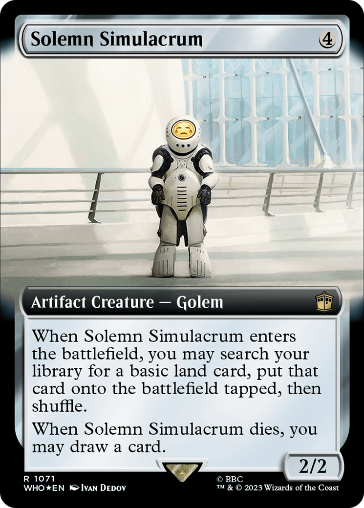 Solemn Simulacrum (WHO-1071) - Doctor Who: (Extended Art) Foil