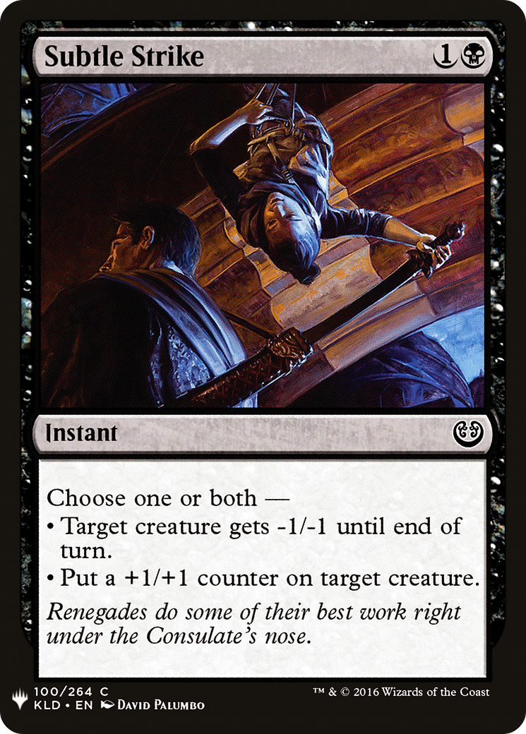 Subtle Strike (LIST-100) - The List