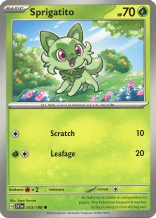 Sprigatito 013/198  SV01 Scarlet & Violet Base Set - Common
