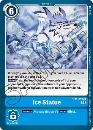 Ice Statue (BT11-099) - Dimensional Phase Foil