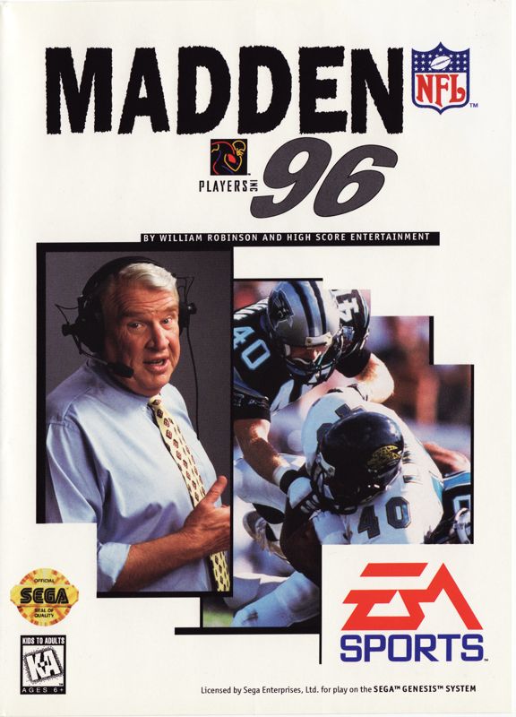 Madden NFL 96 - Sega Genesis