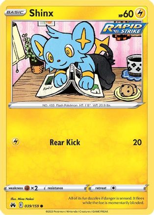 Shinx (39) 039  Crown Zenith - Common
