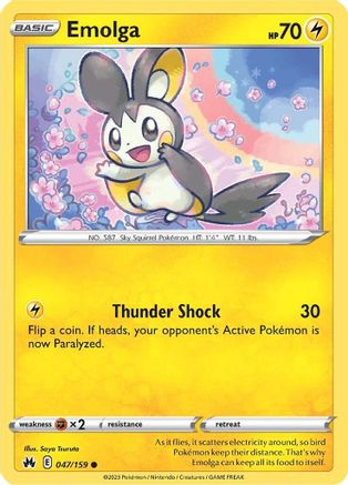 Emolga 047  Crown Zenith - Common