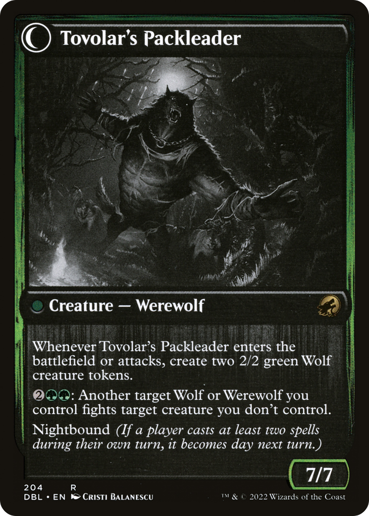 Tovolar's Huntmaster // Tovolar's Packleader (DBL-204) - Innistrad: Double Feature: (Double Faced Transform)