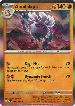 Annihilape 109/198  - Holofoil SV01 Scarlet & Violet Base Set - Rare