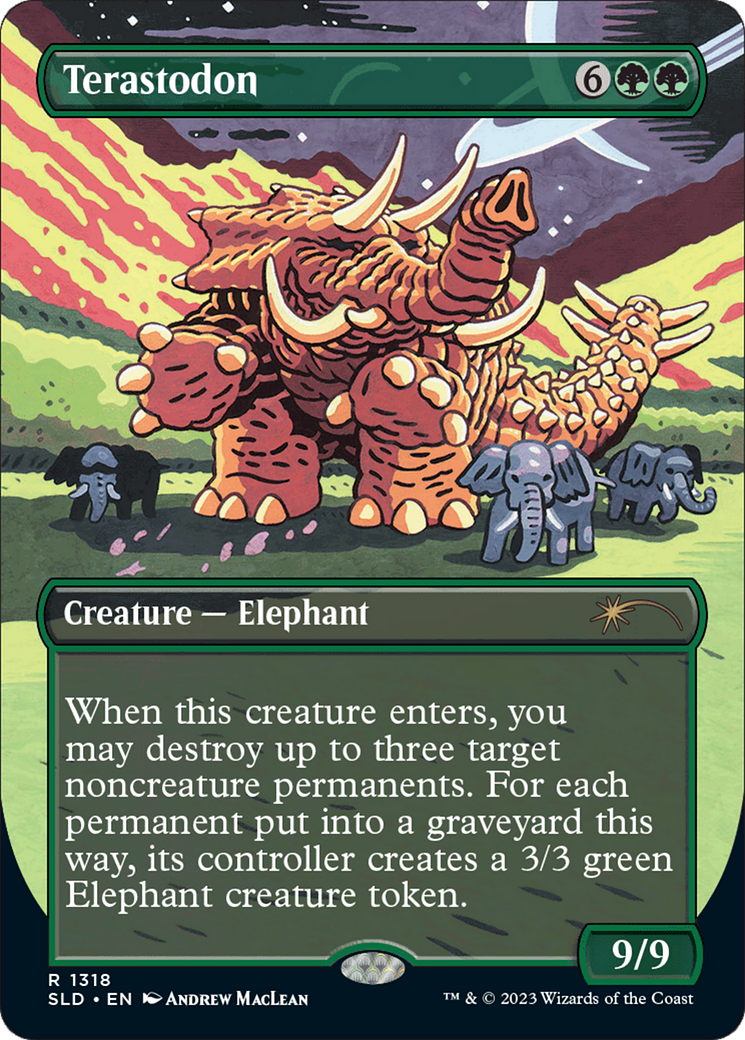 Terastodon (SLD-1318) - Secret Lair Drop (Borderless) Foil