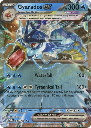 Gyarados ex 045/198  - Holofoil SV01 Scarlet & Violet Base Set - Double Rare