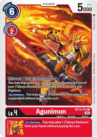 Agunimon (BT12-012) - Across Time