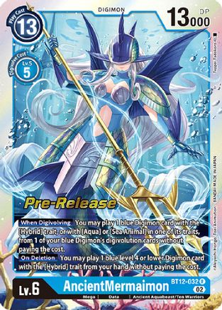 AncientMermaimon (BT12-032) - Across Time Pre-Release Cards