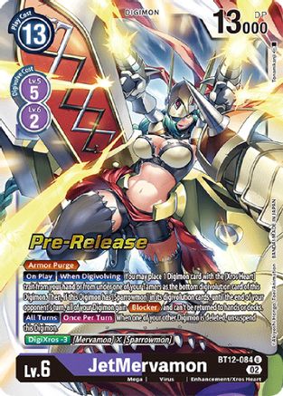 JetMervamon (BT12-084) - Across Time Pre-Release Cards