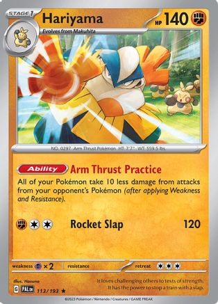 Hariyama 113/193  - Holofoil SV02 Paldea Evolved - Rare