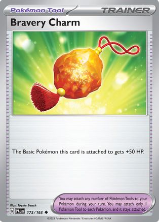 Bravery Charm 173/193  SV02 Paldea Evolved - Uncommon