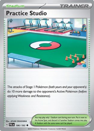 Practice Studio 186/193  - Reverse Holofoil SV02 Paldea Evolved - Uncommon