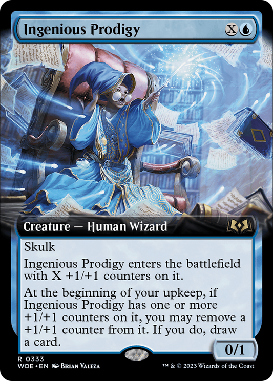 Ingenious Prodigy (WOE-333) - Wilds of Eldraine: (Extended Art) Foil