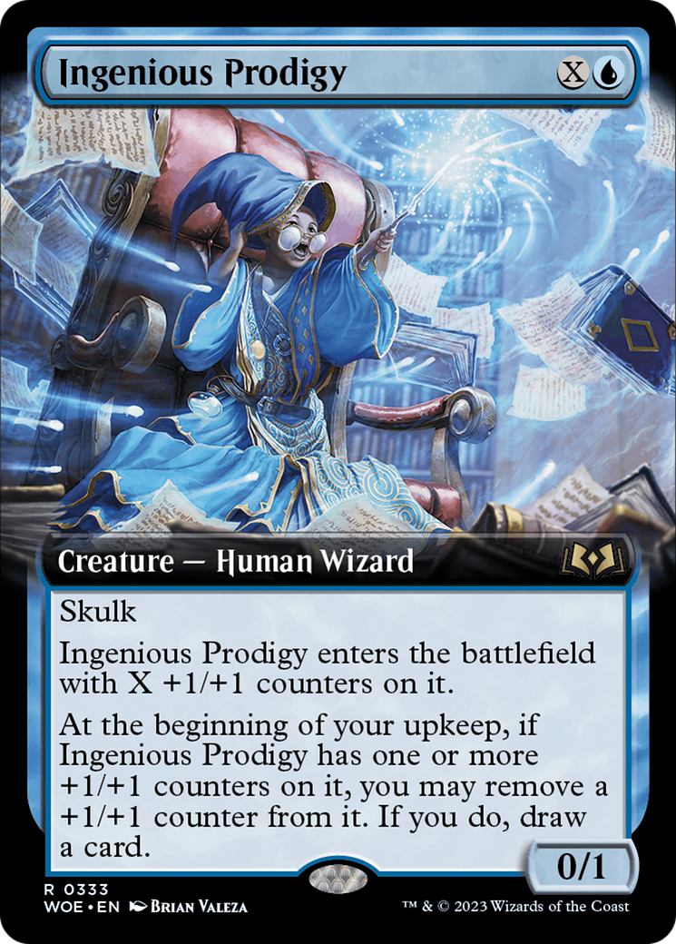 Ingenious Prodigy (WOE-333) - Wilds of Eldraine: (Extended Art) Foil
