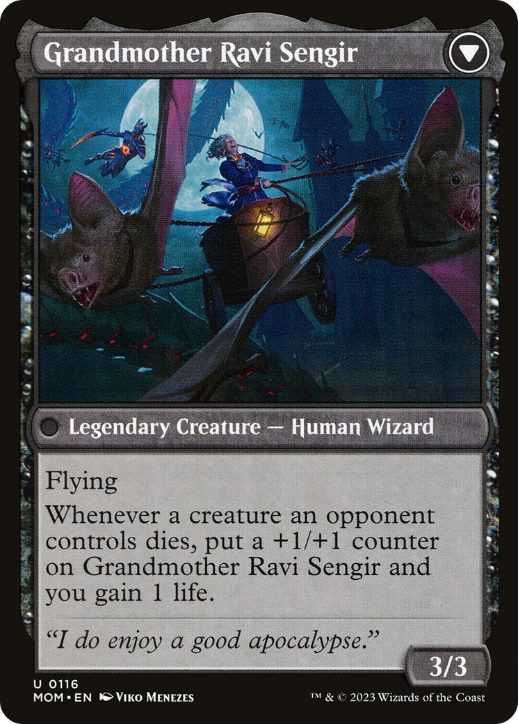 Invasion of Ulgrotha // Grandmother Ravi Sengir (MOM-116) - March of the Machine Foil
