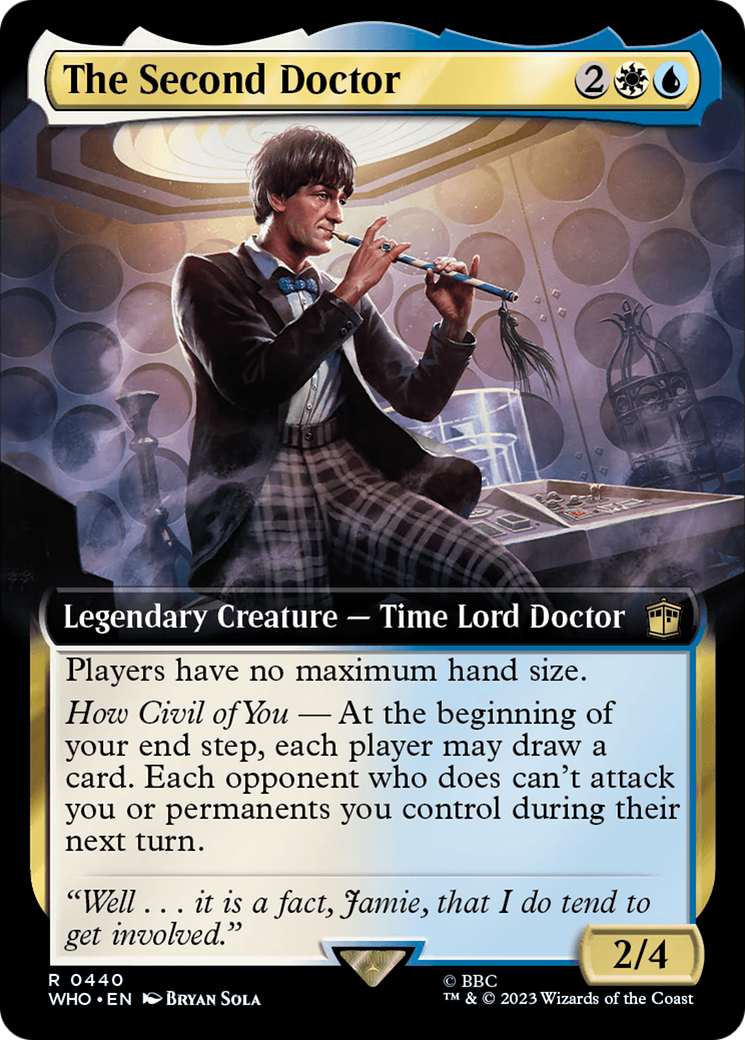 The Second Doctor (WHO-440) - Doctor Who: (Extended Art) Foil