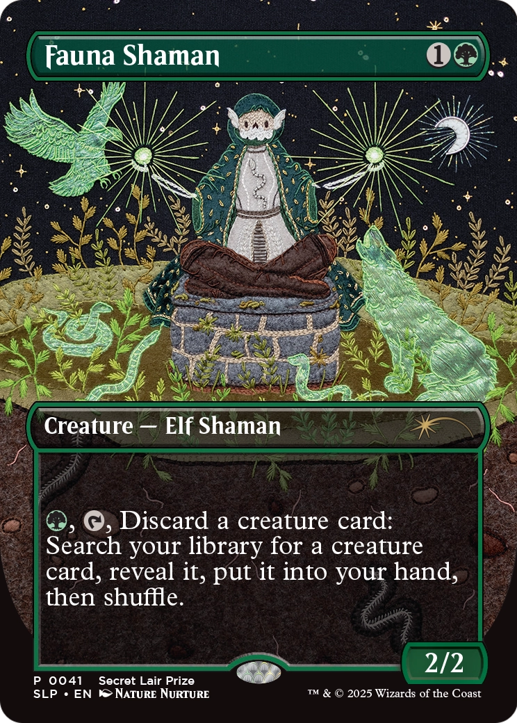 Fauna Shaman (SLP-041) - Secret Lair Showdown (Borderless) Foil