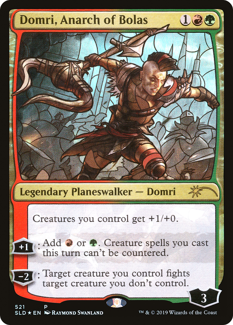 Domri, Anarch of Bolas (Stained Glass) (SLD-521) - Secret Lair Drop Foil