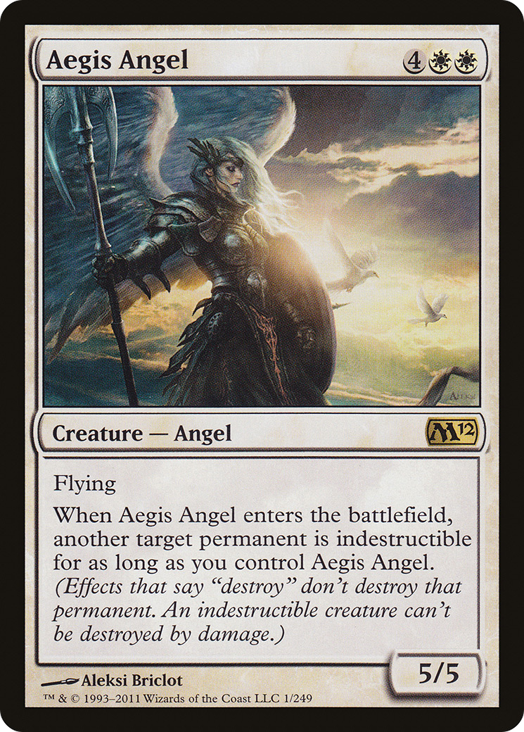 Aegis Angel (M12-001) - Magic 2012 Foil