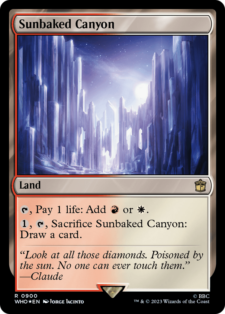 Sunbaked Canyon (WHO-900) - Doctor Who Foil