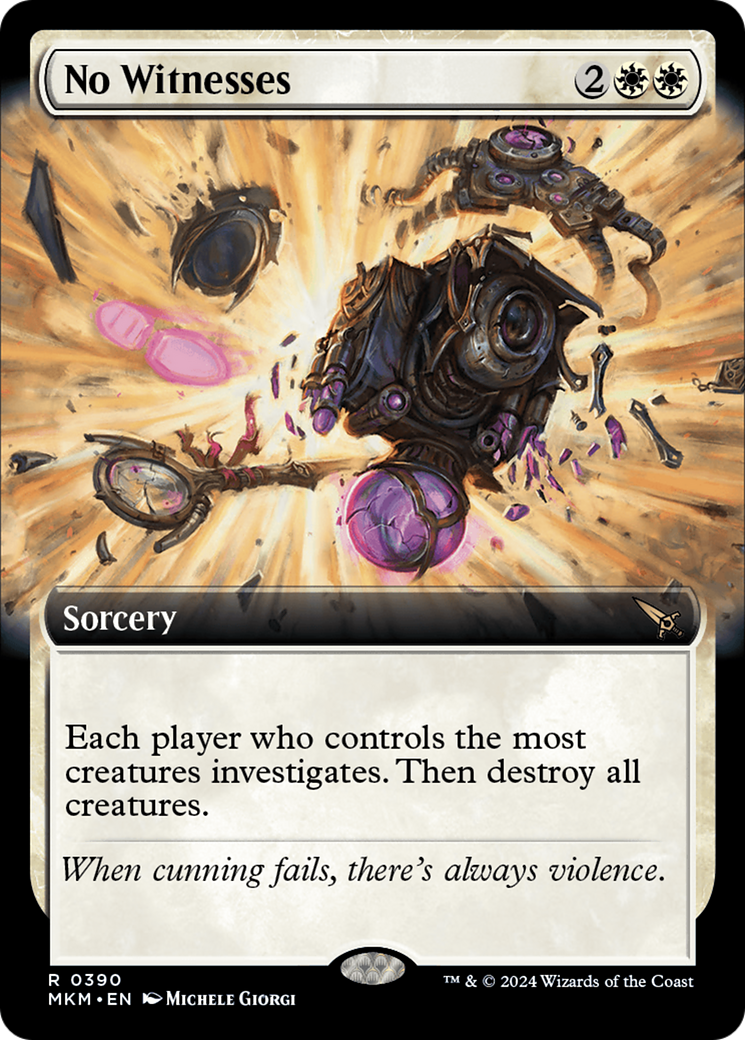 No Witnesses (MKM-390) - Murders at Karlov Manor: (Extended Art) Foil