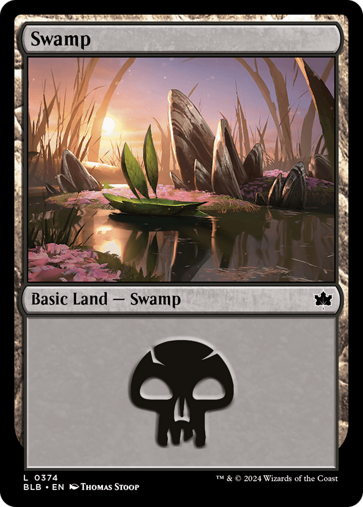 Swamp (BLB-374) - Bloomburrow Foil
