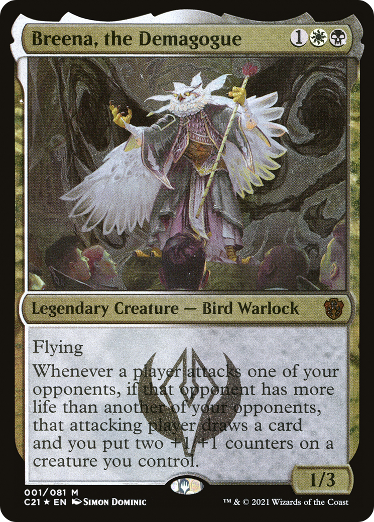 Breena, the Demagogue (C21-001) - Commander 2021 Display Commanders Etched Foil