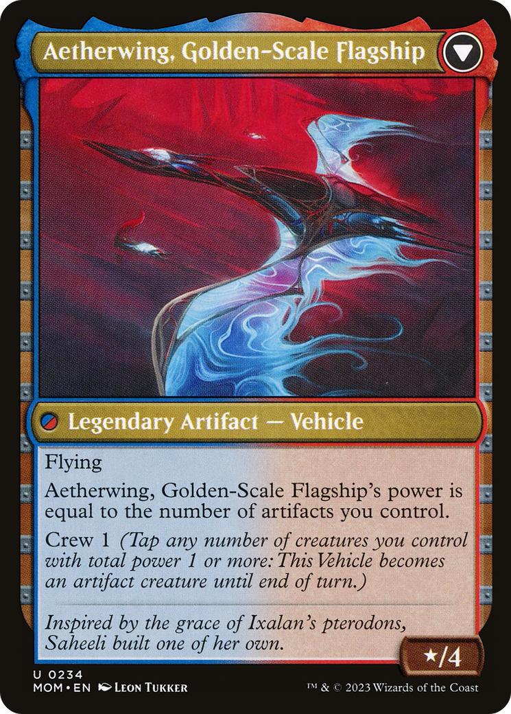 Invasion of Kaladesh // Aetherwing, Golden-Scale Flagship (MOM-234) - March of the Machine Foil
