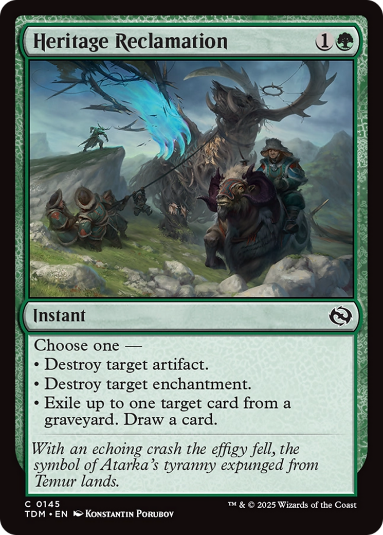 Heritage Reclamation (TDM-145) - Tarkir: Dragonstorm