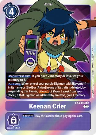 Keenan Crier (EX4-064) - Alternative Being Booster Foil