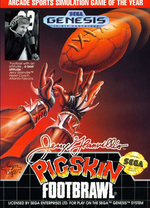Jerry Glanville's Pigskin Footbrawl - Sega Genesis
