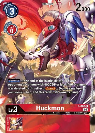 Huckmon - P-066 (Official Tournament Pack Vol.10) (P-066) - Digimon Promotion Cards Foil