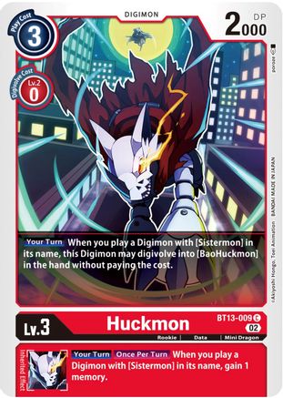 Huckmon (BT13-009) - Versus Royal Knights