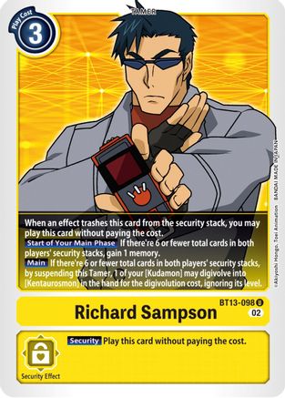 Richard Sampson (BT13-098) - Versus Royal Knights