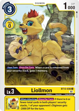 Liollmon (BT13-036) - Versus Royal Knights
