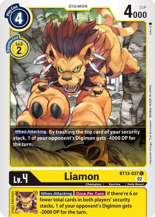 Liamon (BT13-037) - Versus Royal Knights