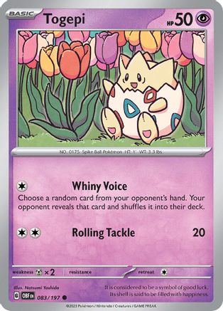 Togepi 083/197  SV03 Obsidian Flames - Common