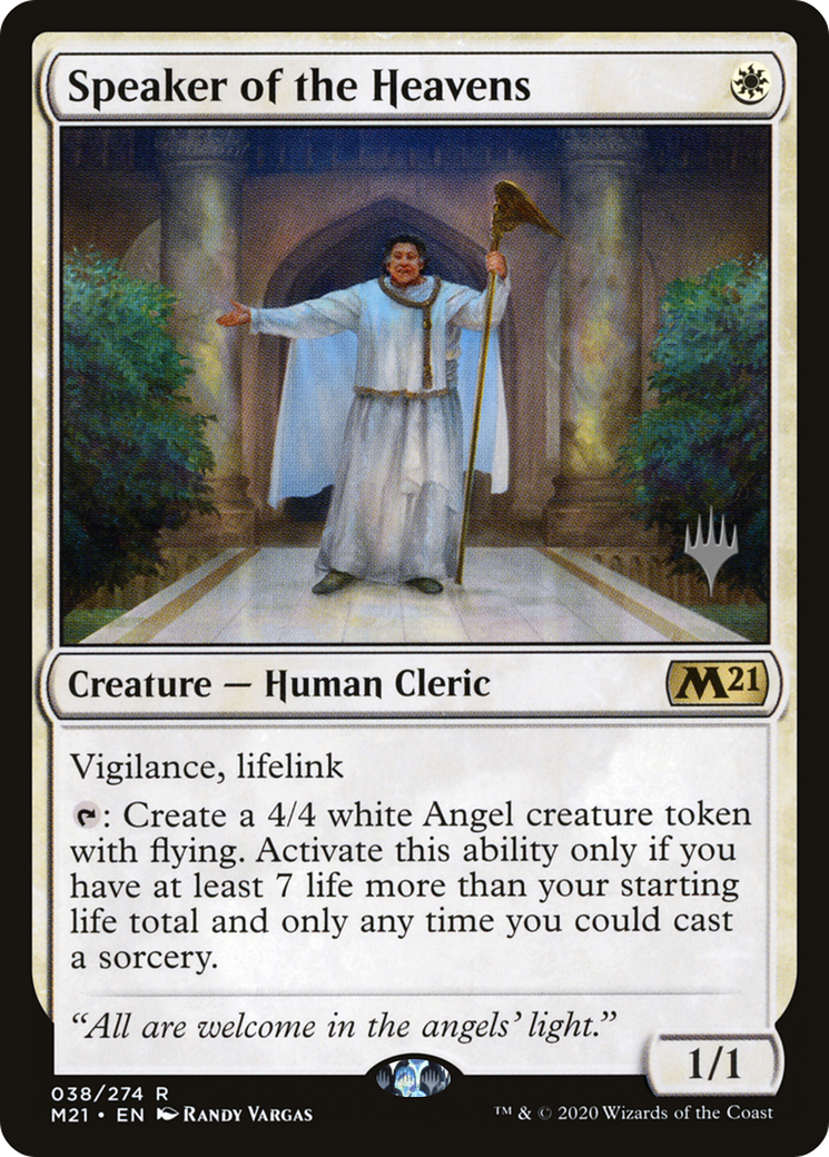 Speaker of the Heavens (PPM21-38P) - Core Set 2021 Promos Foil