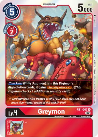 Greymon (RB1-007) - Resurgence Booster Foil