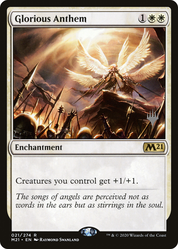 Glorious Anthem (PPM21-021) - Core Set 2021 Promos Foil