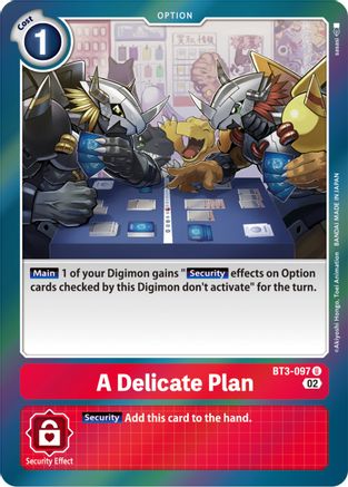 A Delicate Plan (Resurgence Booster Reprint) (BT3-097) - Resurgence Booster Foil