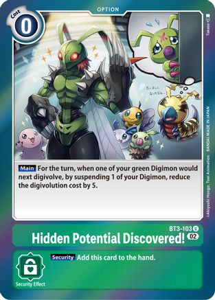 Hidden Potential Discovered! (Resurgence Booster Reprint) (BT3-103) - Resurgence Booster Foil