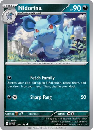 Nidorina 030  SV Scarlet & Violet 151 - Uncommon