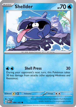 Shellder 090  SV Scarlet & Violet 151 - Common