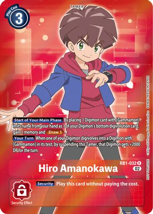 Hiro Amanokawa (Resurgence Booster Box Promotion Pack) (RB1-032) - Resurgence Booster Foil