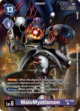 MaloMyotismon (Tamer Party Pack -The Beginning-) (BT3-092) - Release Special Booster 1.0 Foil